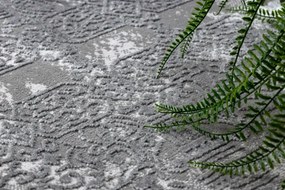 Koberec ALLURE 5715 svetlosivý / granátový