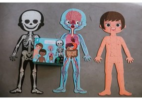 Janod - Detské vzdelávacie puzzle 225 ks ľudské telo