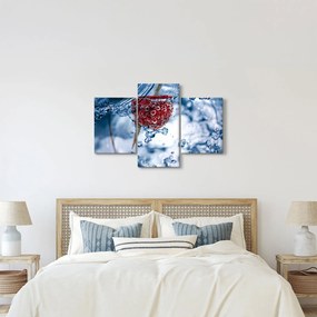 Obraz - detail maliny vo vode (90x60 cm)