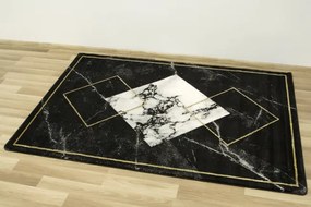 Koberec Diamond K4477G zlatý / čierný