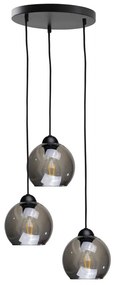 Keter Lighting Luster na lanku UNO 3xE27/60W/230V čierna 1320/22