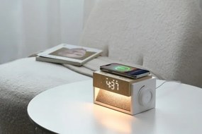 Immax 09114L - LED stolná lampa s budíkom a nabíjaním CALM LED/1,2W/5V