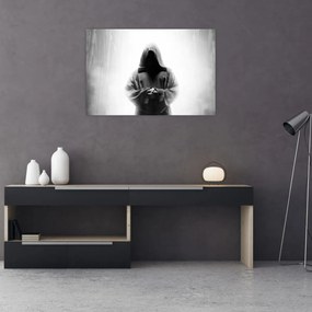 Obraz - Mních v kláštore (90x60 cm)