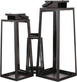 Set troch lampášov čierny LUC302 (3 ks)