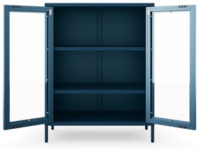 Vitrína GINA, 800 x 1015 x 400 mm, Modern: tmavomodrá farba