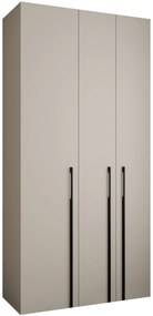 Šatníková skriňa 120 cm Carmela 40-3 (kašmír + čierna). Akcia -19%. Vlastná spoľahlivá doprava až k Vám domov. 1126599