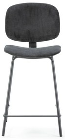 Čierne barové stoličky v súprave 2 ks (výška sedadla 66 cm) Arus – Marckeric