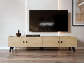 Moderný TV stolík Cleurion 200 4D, Farby: dub cremona