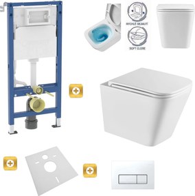 Závesný set GEBERIT Duofix Basic+ WC misa Erga Mery+ 51x36 cm + WC sedadlo + splachovacie tlačidlo, biela, GEBERIT-MERY-TO2-WH-SET1