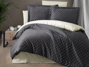 Brotex Obliečky Satén Serena antracit 140x200/70x90 cm