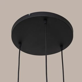 Luster na lanku SOLANO 3xE27/15W/230V čierna/lesklý chróm