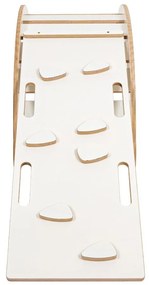 Biela hojdačka z borovicového dreva 39x75x38 cm Montessori – Meowbaby