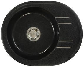 Kuchynský drez Baltera (čierna) (s 2 otvormi pre batériu). Vlastná spoľahlivá doprava až k Vám domov. 1066230