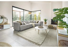 Biela/v prírodnej farbe stojacia lampa s dreveným tienidlom (výška 210 cm) Juhe Ash – Kave Home