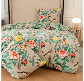 Obliečky mikroplyš PETALIA béžové Rozmer obliečky: 70 x 80 cm | 140 x 200 cm