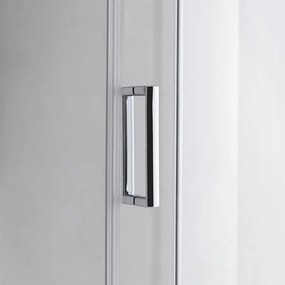 BPS-koupelny Štvrťkruhový sprchový kút HYD-RK94C 100x100 cm chróm/transparent + vanička HYD-RSV-SXL01A biela