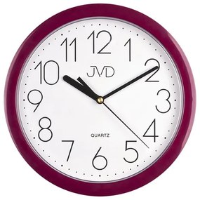 Nástenné hodiny JVD Sweep fialové HP612.10 25cm