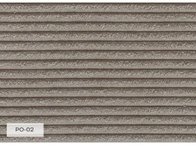 Taupe menčestrová leňoška (pravý roh) Chic Charlotte – Miuform