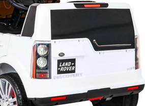 Ramiz Land Rover Discovery Elektrické auto pre deti Biele SUV + diaľkové ovládanie