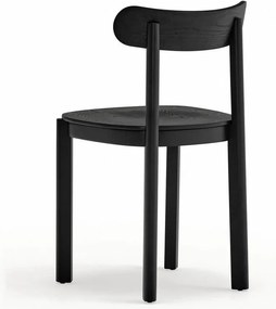 Čierna jedálenská stolička v dekore jaseňa Nara – Teulat