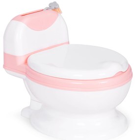 Záchodový nočník s odnímateľnou vložkou, uzavretým sedadlom a kefkou, ECOTOYS.