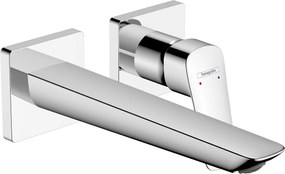 Hansgrohe Logis, umývadlová batéria Fine pod omietku, 2-otvorová inštalácia, EcoSmart, chrómová, 71256000