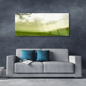 Obraz plexi Lúka príroda zelený výhľad 125x50 cm