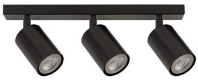 Bodové svietidlo ZOOM 3xGU10/25W/230V čierna