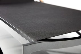 KETTLER DIAMOND hliníkové ležadlo s teakovými opierkami