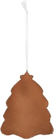 Závesná dekorácia zasnežený perníkový stromček Frosted Ginger - 8*1*10 cm