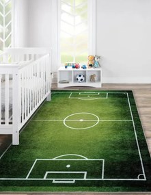 Detský koberec JUNIOR 51307.803 ihrisko / futbal, zelený