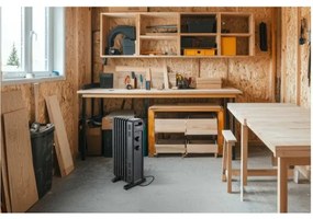 Sencor - Olejový radiátor s 7 rebrami 600/900/1500W/230V čierny