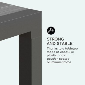 Blumfeldt Menorca Expand, záhradný stôl, 163 x 95 cm, antracitový