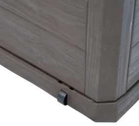 vidaXL Záhradný úložný box hnedý 280 l-