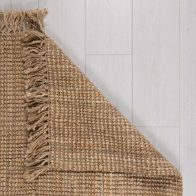 Flair Rugs, Kusový koberec Sarita Jute Boucle Natural, 160x230, béžová, chodba / predsieň