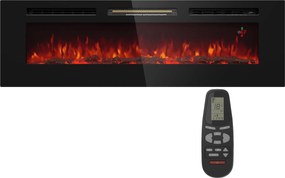 Klarstein Galeras 152, elektrický nástenný krb, 1800 W, LED