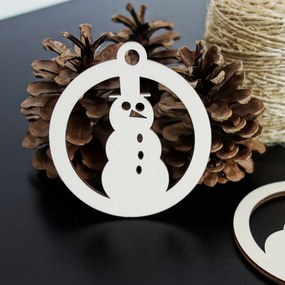 SENTOP | Vianočné ozdoby z dreva a plastu, Vianočné dekorácie drevené , drevené doplnky PR0076-Christmas decorations
