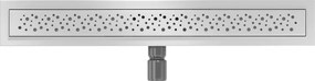 Mexen Flat nerezový sprchový žľab 60 cm vzor M12, 1021060-15