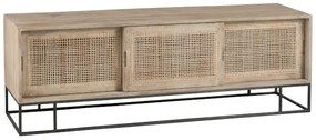 TV drevená komoda s dvierkami Woven - 150 * 40 * 50cm