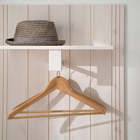 Biela predsieňová zostava z borovicového dreva 60x120x25 cm Anita – Støraa