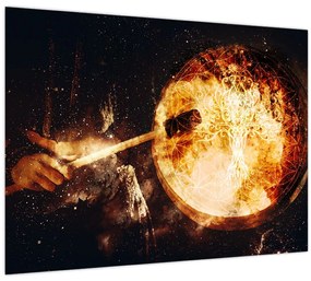 Obraz - Šamanská bubon (70x50 cm)