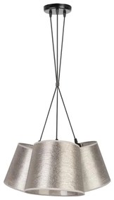 Duolla - Luster na lanku ROSSA 3xE27/40W/230V strieborná