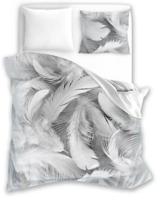 BAVLNENÉ OBLIEČKY 140x200 + 70x90 PERIE NATURE 001