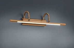 LED nástenné svietidlo v mosadznej farbe Cuadro – Trio