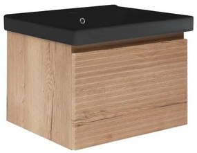 Kúpeľňová skrinka s umývadlom Naturel Savona 78x43x45 cm dub mat SAVONA80DHU1B, 1 ks