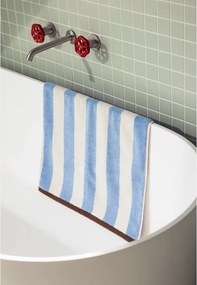 Modrá textilná kúpeľňová predložka 50x80 cm Gobo – noo.ma