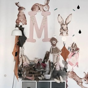 Samolepka do detskej izby sada rozprávkových králikov