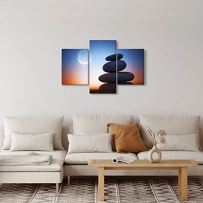 Obraz poskladaných kameňov na sebe (90x60 cm)