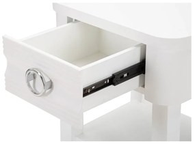 Biely nočný stolík z jedlového dreva Shine – Mauro Ferretti