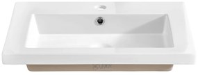 Keramické zápustné umyvadlo Spirit 60 cm bílé
